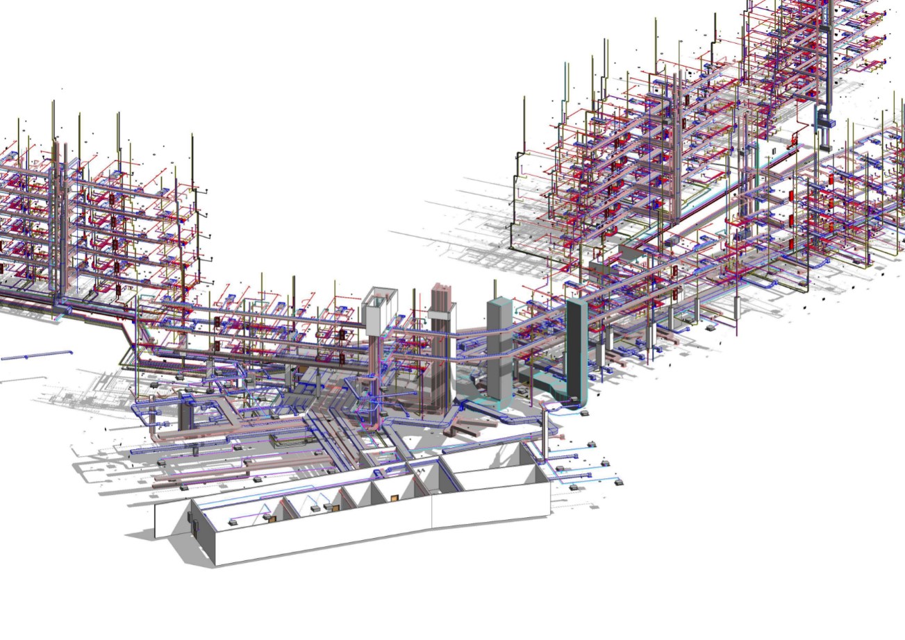 BIM model of engineering systems