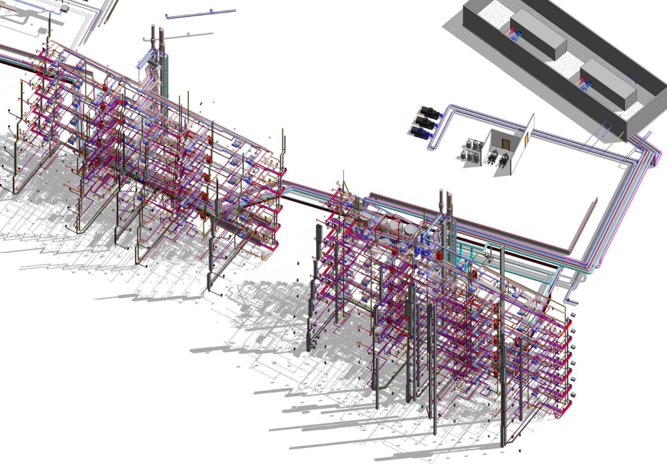 BIM model of engineering systems