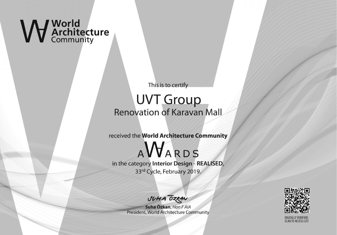 KARAVAN Mall Award for Interior Design